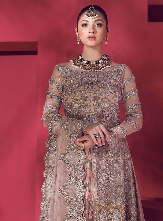 Designer Bridal Lehenga in Elegant Style with Embroidery Close Up