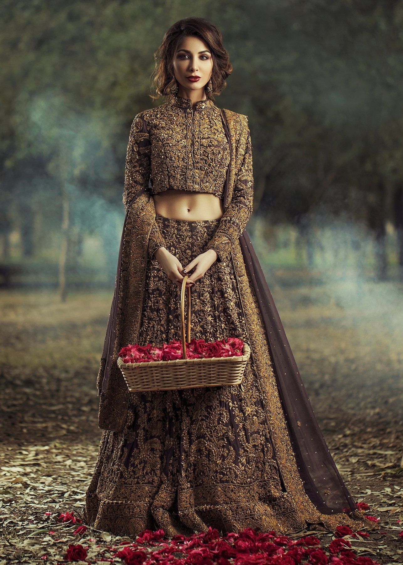 Pakistani Bridal Lehnga Dress With Dull Gold Embroidery BridalLehenga Pakistani Bridal Lehnga Dress With Dull Gold Embroidery BridalLehenga