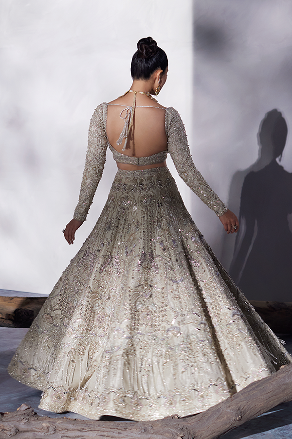 pakistani marriage dress Designer Luxury Bridal Wear in Gold Color Shazia Yasin nikkah dresses republic womens wear e-50 Pakistani