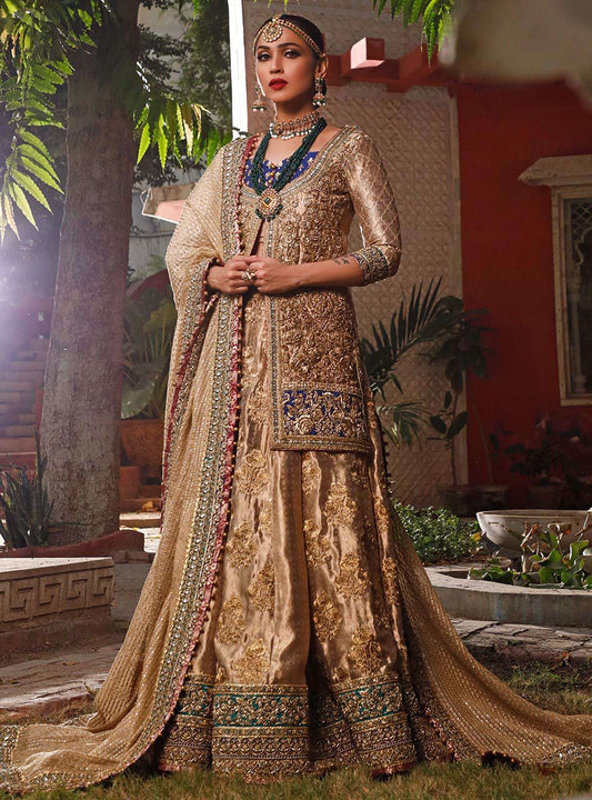 Bridal Lehnga Choli in Gold Color 