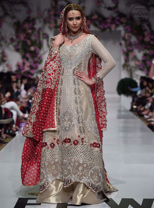 Latest Bridal Lehenga in Gold Dust Color