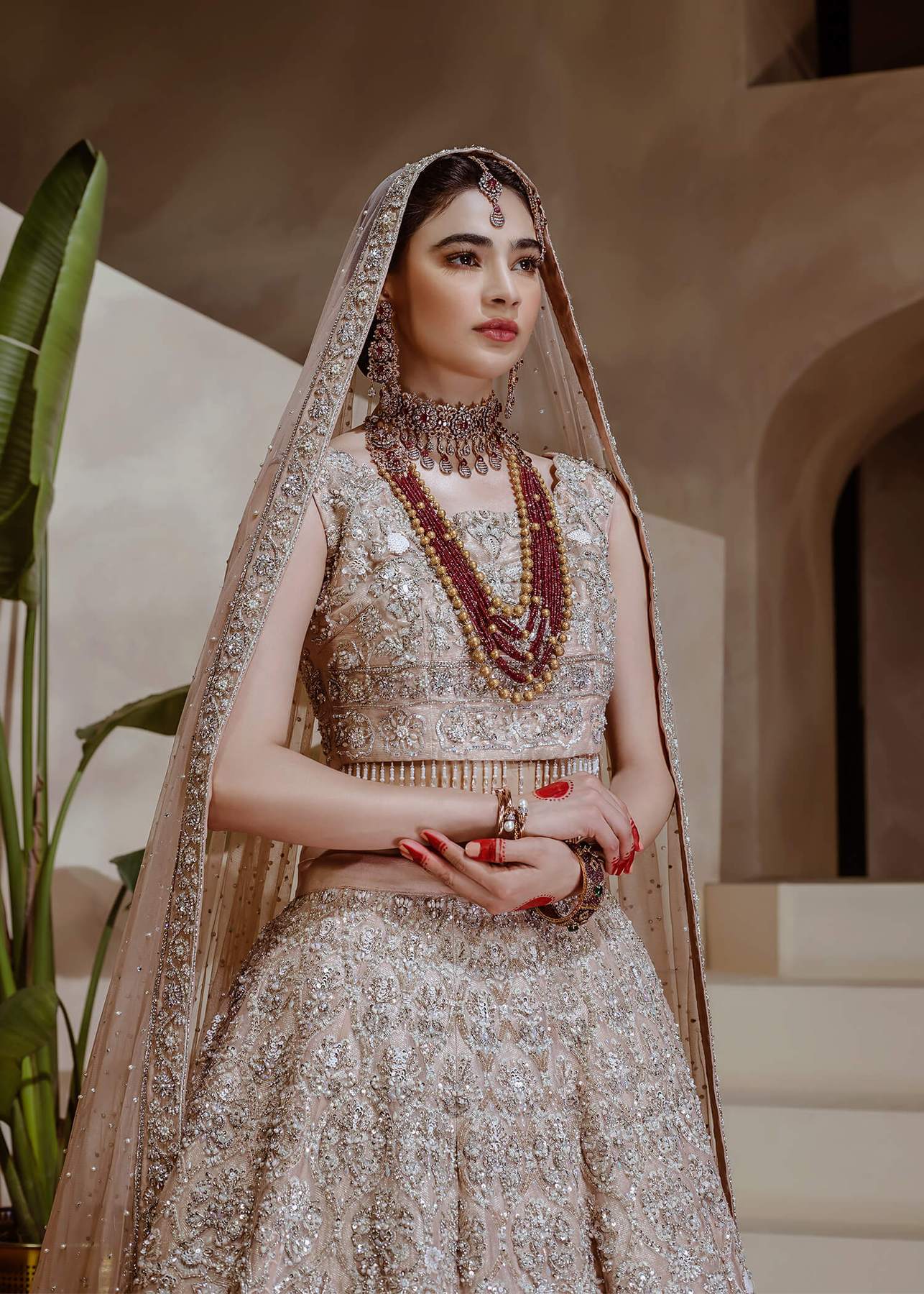 Pakistani Bridal Lehenga Choli in Peach Pink for Bride BridalLehenga Pakistani Bridal Lehenga Choli in Peach Pink for Bride BridalLehenga