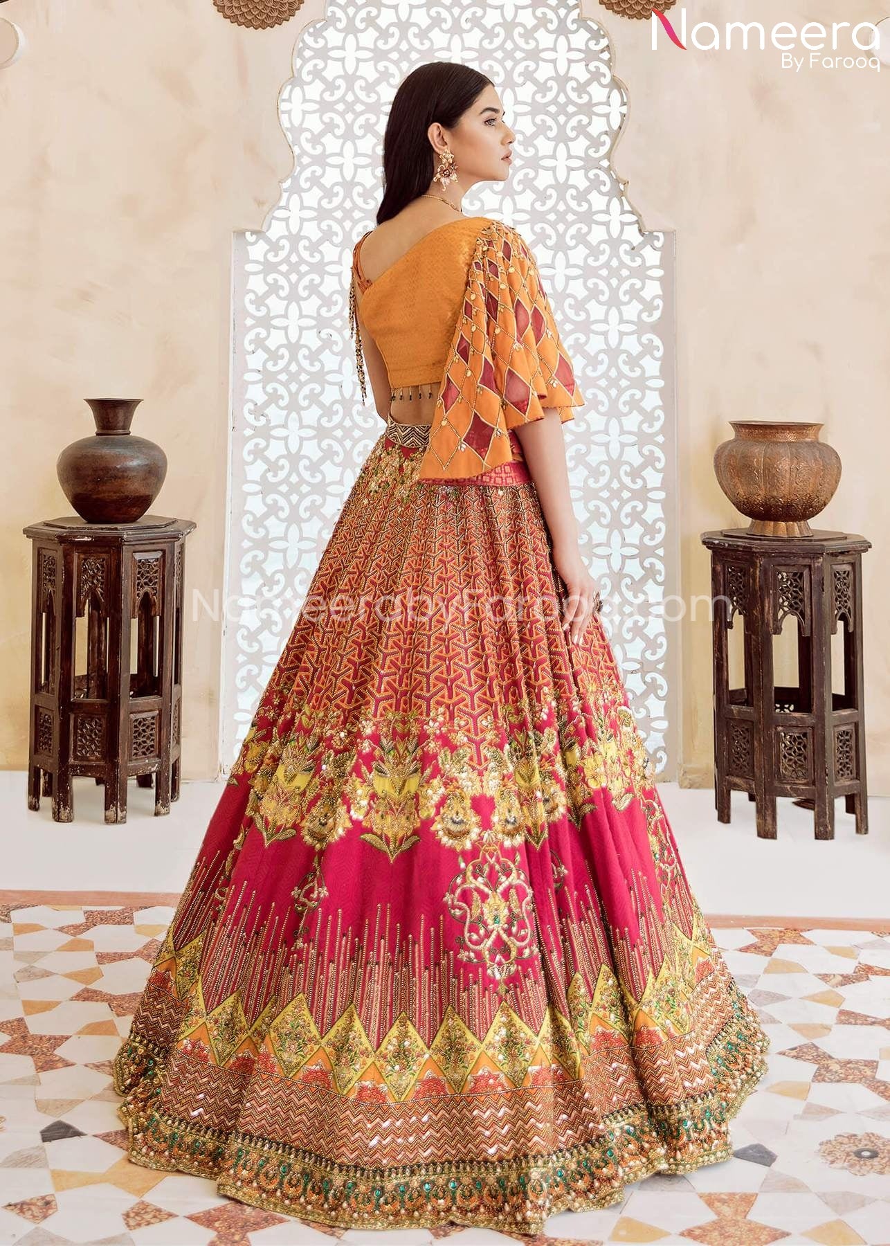 Orange Lehenga