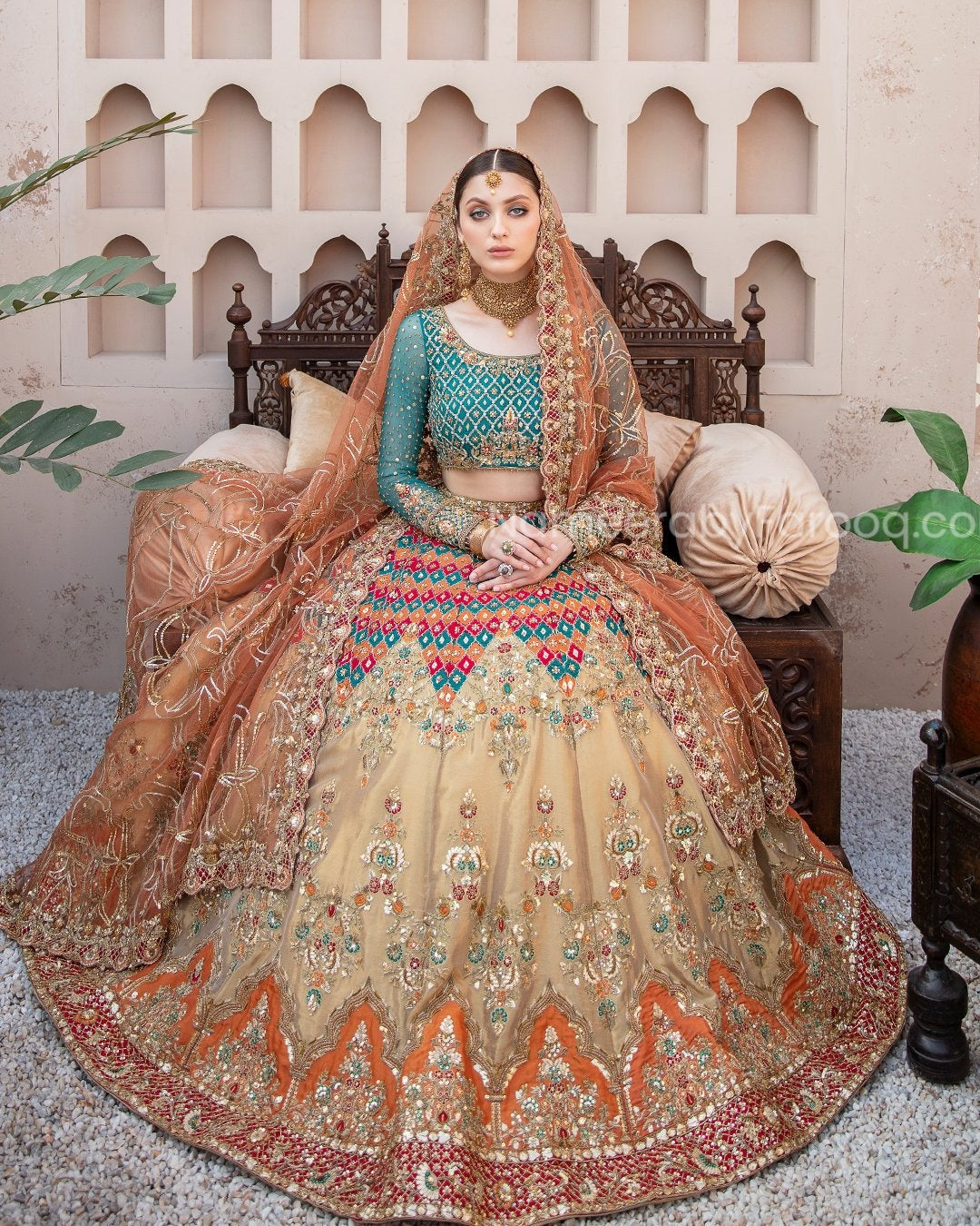 Hand Embellished Chiffon Bridal Lehenga Choli for Bride BridalLehenga Hand Embellished Chiffon Bridal Lehenga Choli for Bride BridalLehenga
