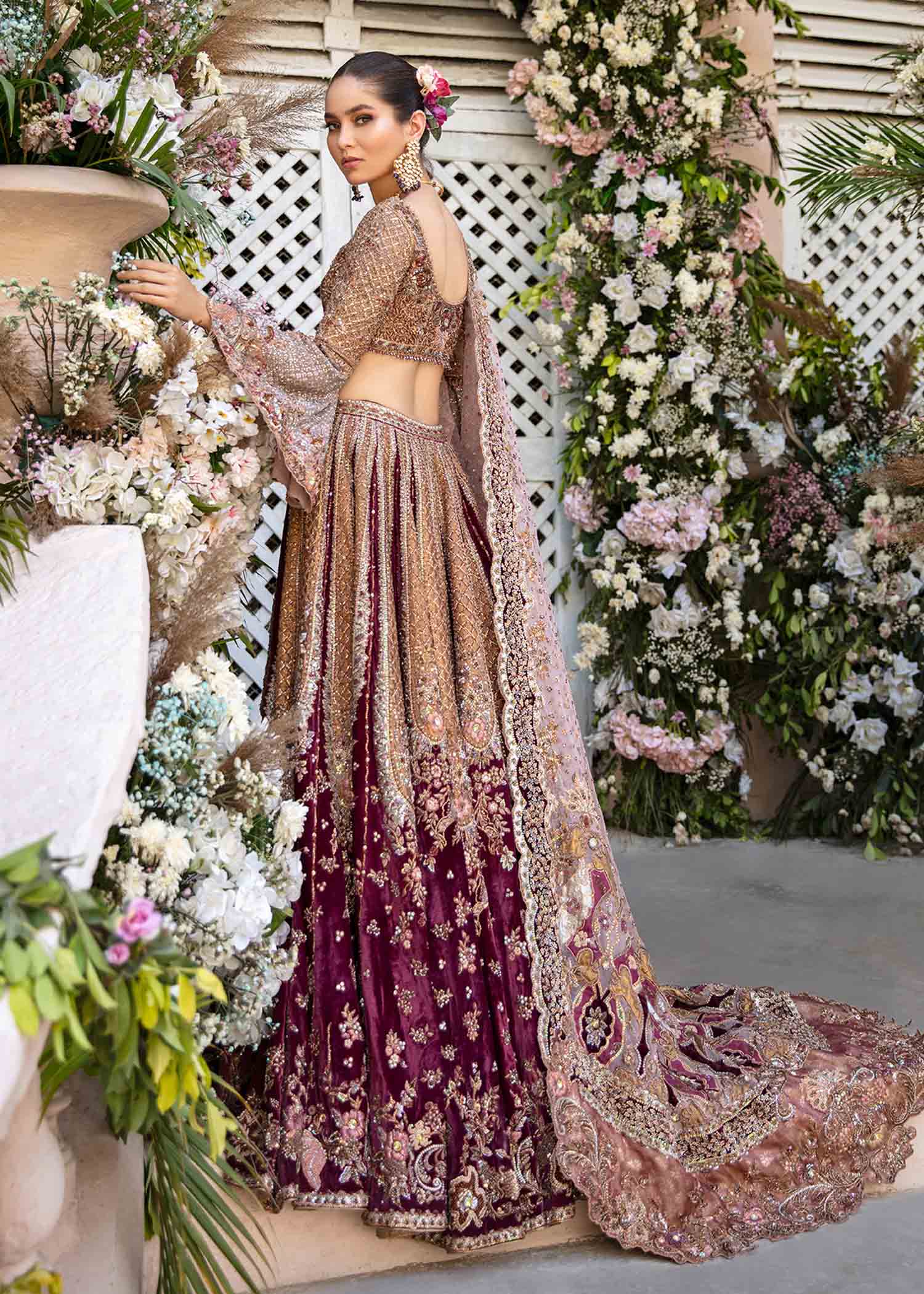 Buy Pakistani Bridal Lehenga Original Akbar Aslam Bridal Dress Indian  Wedding Lehenga Pakistani Wedding Lehenga Online in India - Etsy